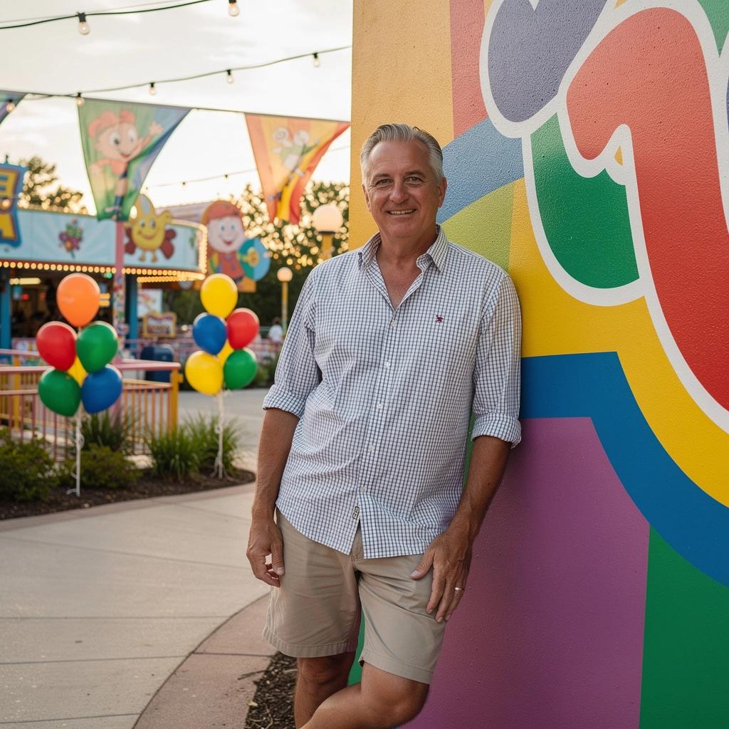 Посетители, наслаждающиеся аттракционами и играми на ярмарке.